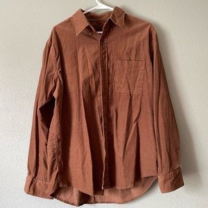 Tan Corduroy Button Down